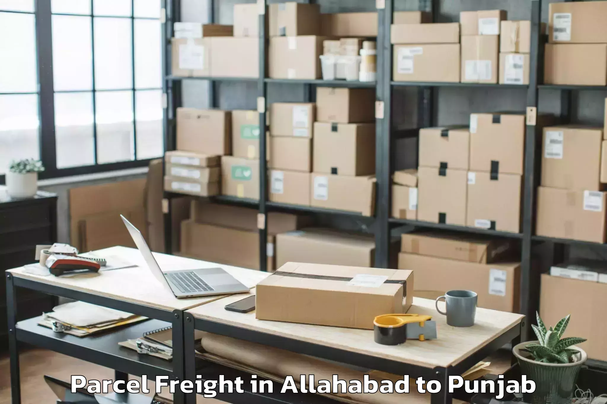 Reliable Allahabad to Dera Baba Nanak Parcel Freight